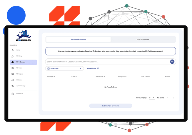 MyFileRunner eServe dashboard
